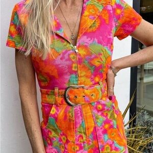 Show Me Your MuMu Outlaw Romper in Miss Malibu Denim